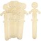CraftySticks People Shaped Wooden Craft Sticks, 5.25" Person Shape Wood Popsicle Sticks